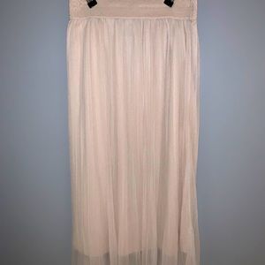 Cream Dress Skirt with Inner Lining